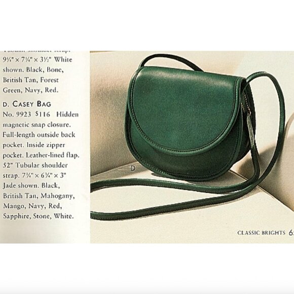 Coach Vintage - Casey Crossbody Bag 9923 in Jade Green, USA 1990s READ - Picture 3 of 15